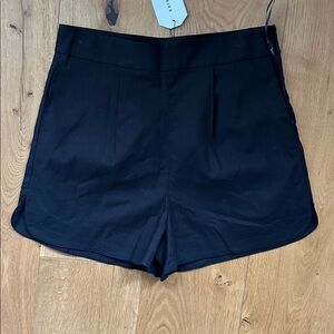 Chic Black High Waist Women's Shorts
